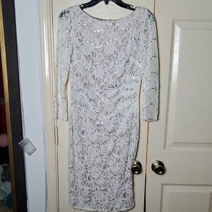 Jessica Howard White Lace Dress Size 8p